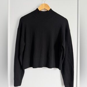 Everlane Black Mock Neck Sweater
